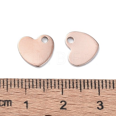 201 Stainless Steel Charms STAS-H191-01A-RG-1