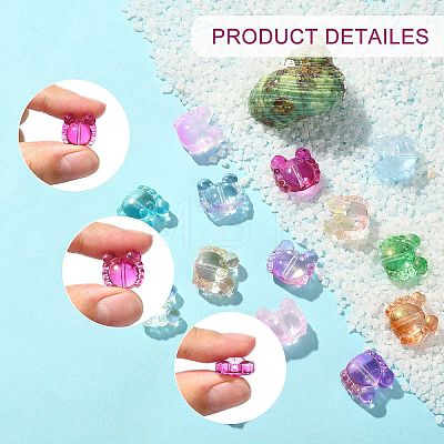 100Pcs Transparent Normal Glass Beads GLAA-CJ0001-80-1
