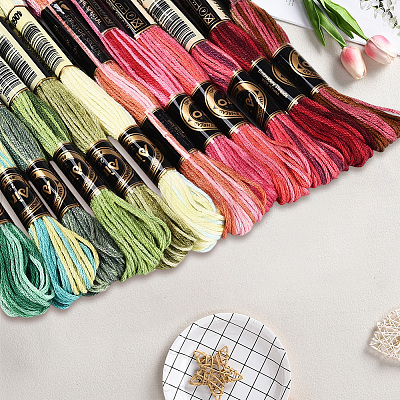 6-Ply Polyester Embroidery Floss OCOR-WH20074-15D-1