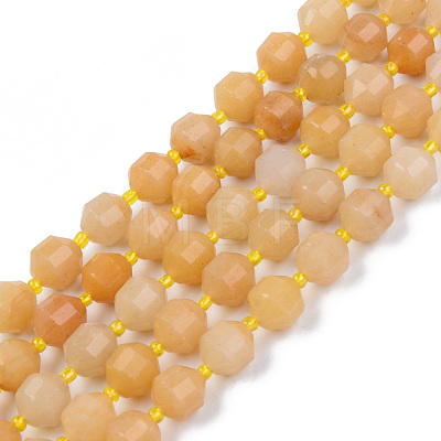 Natural Topaz Jade Beads Strands G-R482-22-10mm-1