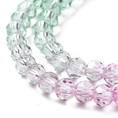 Transparent Glass Beads Strands GLAA-E036-07D-1