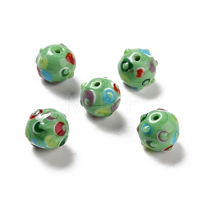 Handmade Lampwork Beads LAMP-F022-03G-1