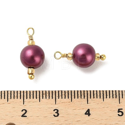 ABS Plastic Imitation Pearl Pendants KK-M266-37G-02-1