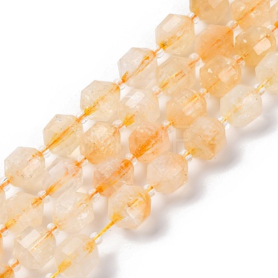 Heated Natural Citrine Beads Strands G-C171-D02-01-1