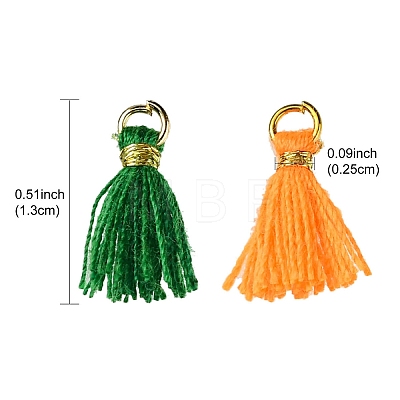 Polycotton(Polyester Cotton) Tassel Pendant Decorations FIND-YW0004-58E-1