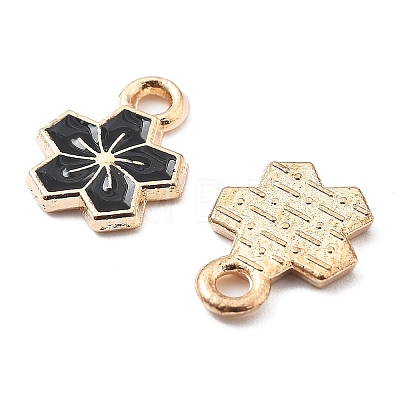 Alloy Enamel Charms ENAM-S022-01K-1