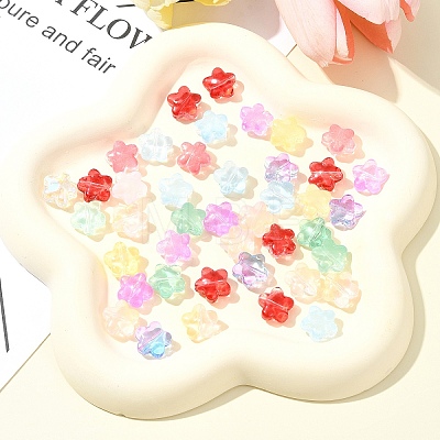 30Pcs Baking Paint Glass Beads GLAA-FS0001-99J-1
