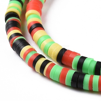 Handmade Polymer Clay Beads Strands CLAY-R089-3mm-002-1
