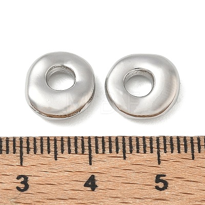 Brass European Beads KK-CBAFC6C-02P-1