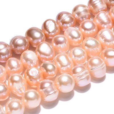 Natural Cultured Freshwater Pearl Beads Strands PEAR-N013-06M-1