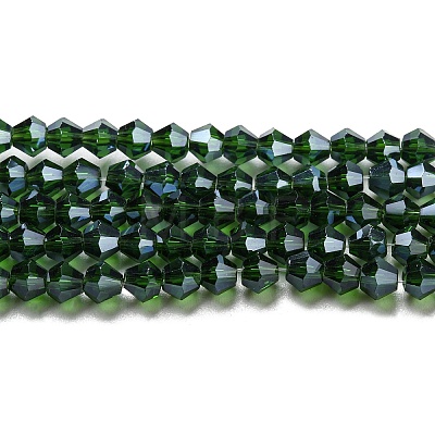 Transparent Electroplate Glass Beads Strands EGLA-A039-T2mm-A25-1