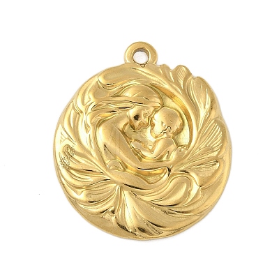Mother's Day 304 Stainless Steel Pendants STAS-D376-22G-1