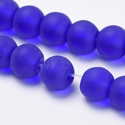 Transparent Glass Beads Strands GLAA-Q064-10-6mm-1