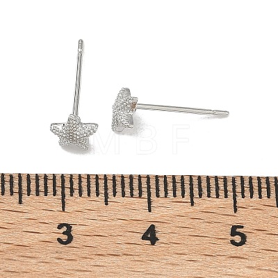 Brass Stud Earrings for Women EJEW-F403-03P-1