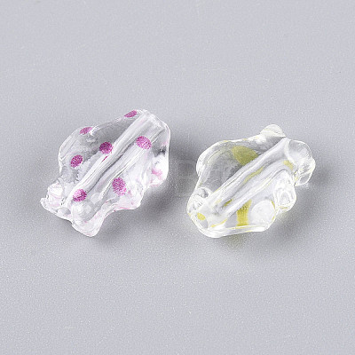 Printed Transparent Acrylic Beads TACR-T029-11M-1