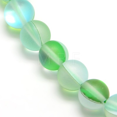 Synthetic Moonstone Beads Strands G-F142-8mm-05-1