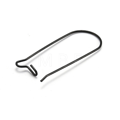 304 Stainless Steel Hoop Earrings Findings Kidney Ear Wires STAS-L216-22A-M-1