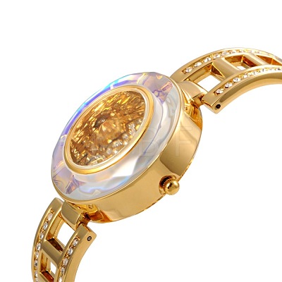 Good Valentines Day Gifts High Quality Stainless Steel Rhinestone Wrist Watch WACH-A004-05G-1