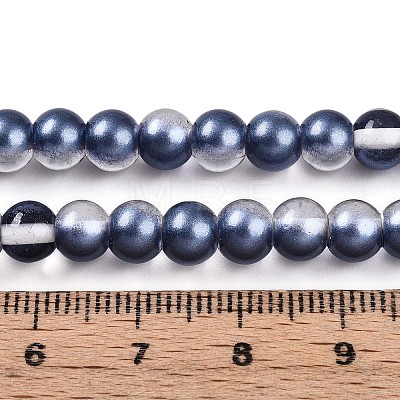 Baking Paint Transparent Glass Beads X1-DGLA-N011-6mm-08-1