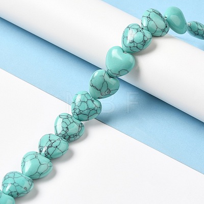 Synthetic Turquoise Dyed Beads Strands G-K335-01H-1