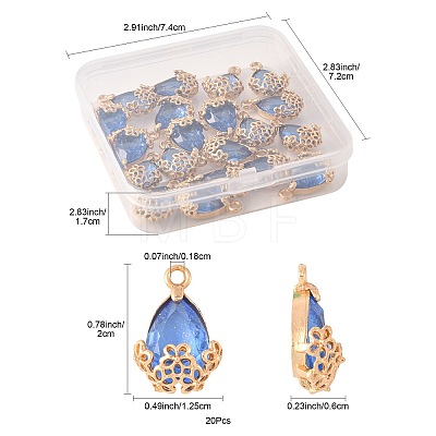20Pcs Rhinestone Pendants FIND-FS0004-75A-1