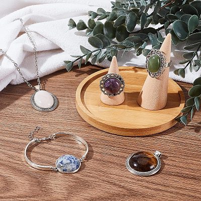 DIY Natural Mixed Stone Jewelry Set Making Kit DIY-SC0018-23-1