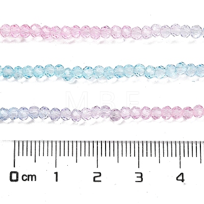 Transparent Painted Glass Beads Strands DGLA-A034-T2mm-A22-1