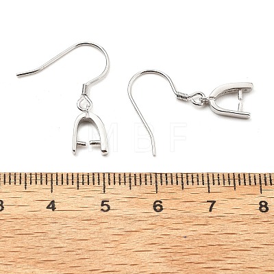 Anti-Tarnish Rhodium Plated 925 Sterling Silver Earring Hooks STER-I009-07P-1