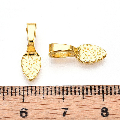 Alloy Glue-on Flat Pad Bails PALLOY-K005-01G-1