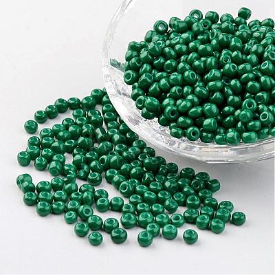 6/0 Baking Paint Glass Seed Beads X-SEED-S003-K26-1
