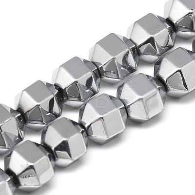 Electroplate Non-magnetic Synthetic Hematite Beads Strands G-T061-31A-1