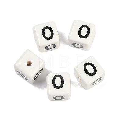 Porcelain Beads X1-PORC-R003-08O-1