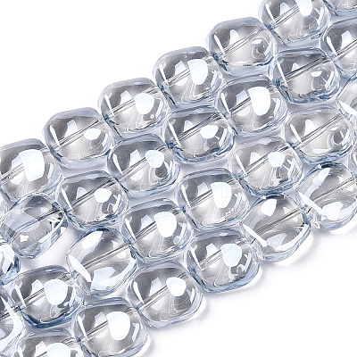 Electroplate Glass Beads Strand X-EGLA-S188-21-A02-1