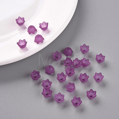 Transparent Acrylic Beads Caps PL543-7-1