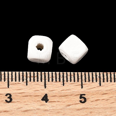 Spray Painted Wooden Beads WOOD-P021-01A-30-1