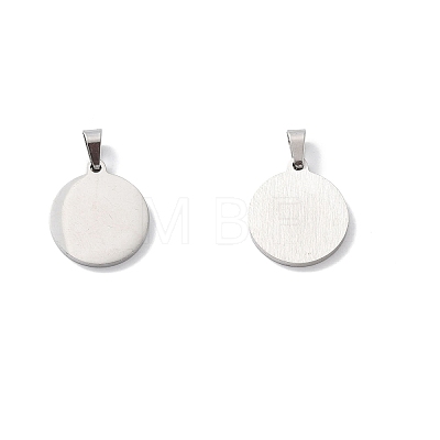304 Stainless Steel with White Shell Pendants STAS-G268-01P-P-1