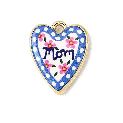 Printed Alloy Pendants ENAM-F160-07A-G-1
