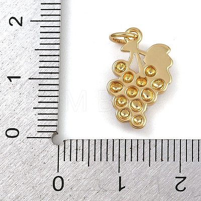 Brass Enamel Charms KK-B150-15G-1