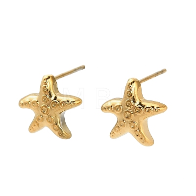 304 Stainless Steel Stud Earrings EJEW-C162-02B-G-1