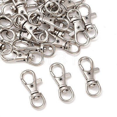 Alloy Swivel Lobster Claw Clasps E547Y-1