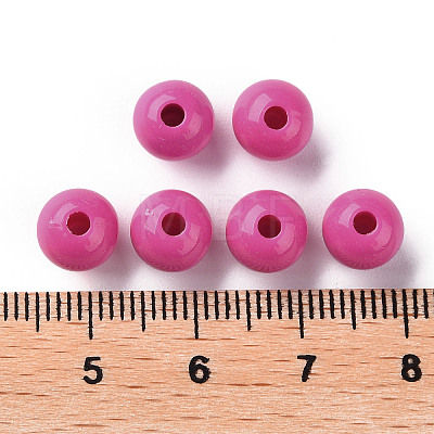 Opaque Acrylic Beads X-MACR-S370-C8mm-A13-1