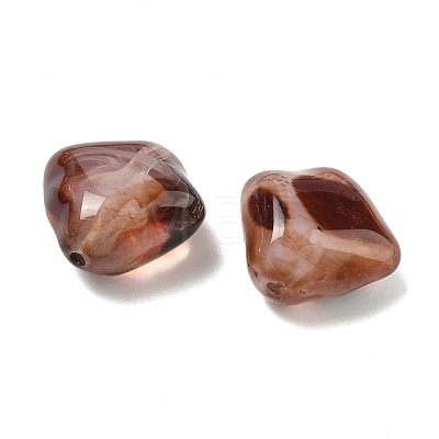 Opaque Acrylic Imitation Leopard Print Beads OACR-B052-01-1