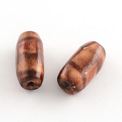 Printed Natural Wood Beads WOOD-R246-M-1