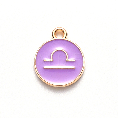 Alloy Enamel Pendants ENAM-S124-01A-01K-1