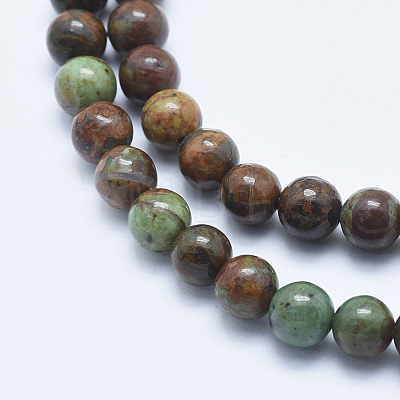 Natural Quartzose Jade Beads Strands G-E444-32-6mm-1
