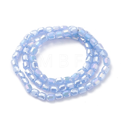 Imitation Jade Glass Beads Strands EGLA-K015-04B-1