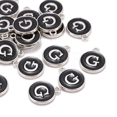 Platinum Plated Alloy Charms ENAM-S118-02G-P-1