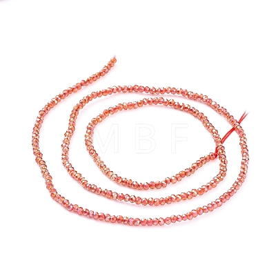 Electroplate Glass Beads Strands EGLA-F149-FR-01-1