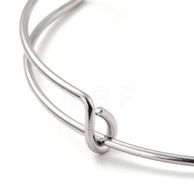 304 Stainless Steel Expandable Bangle for Girl Women BJEW-C003-03P-1