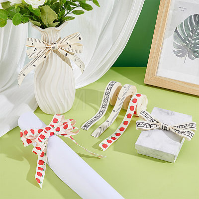 3 Rolls 3 Styles Cotton Ribbons SRIB-PH0001-93-1